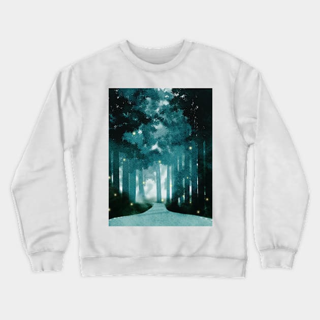 Magic forest Crewneck Sweatshirt by RosanneCreates